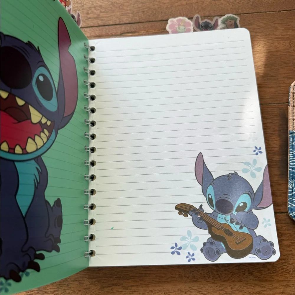 Disney LILO & Stitch Notebook Journal and wallet Card Holder bundle
